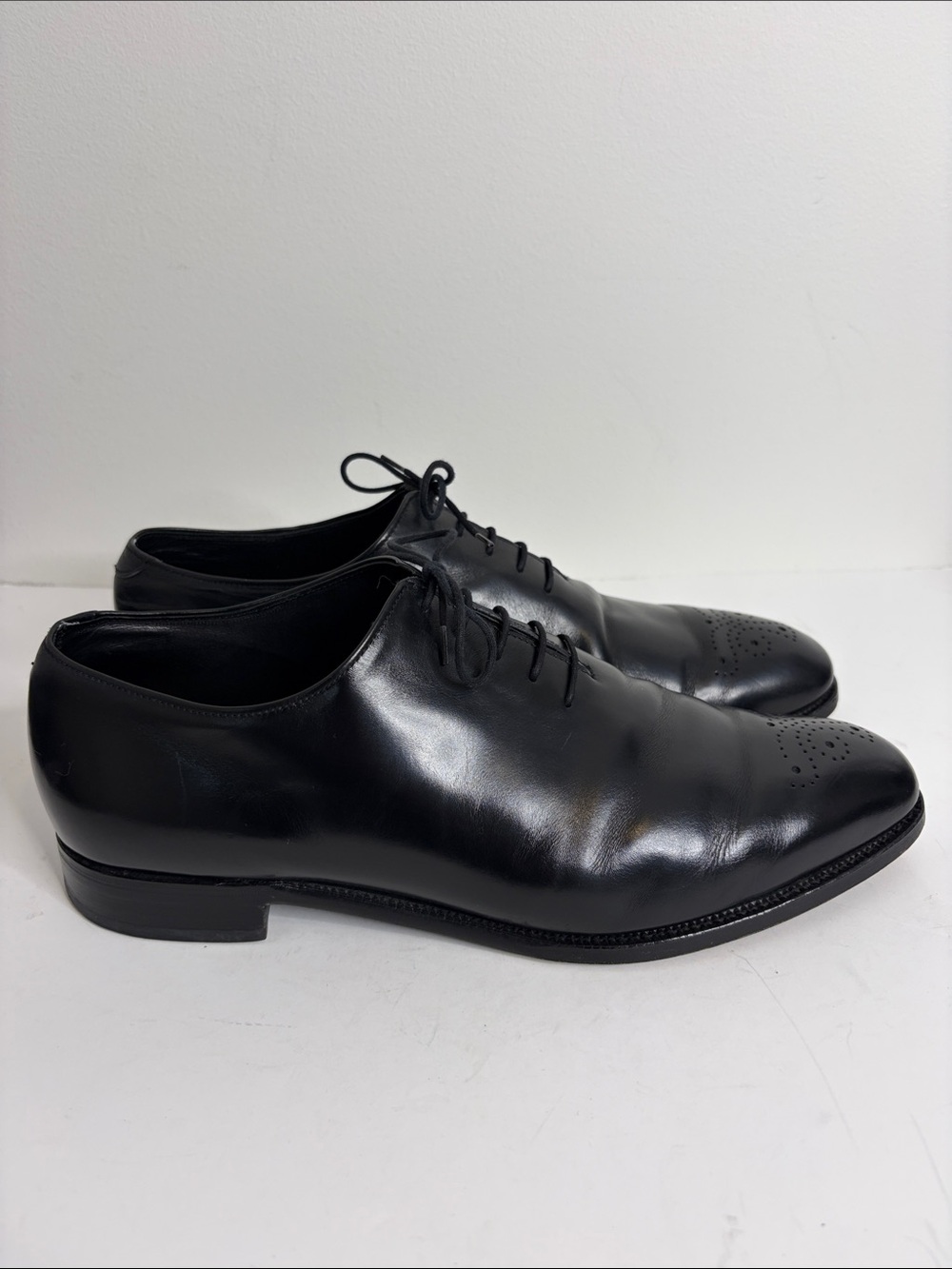 Alfred Sargent Dress Shoes Mens UK 12 US 13 Black Leather Oxford BrogueWedding